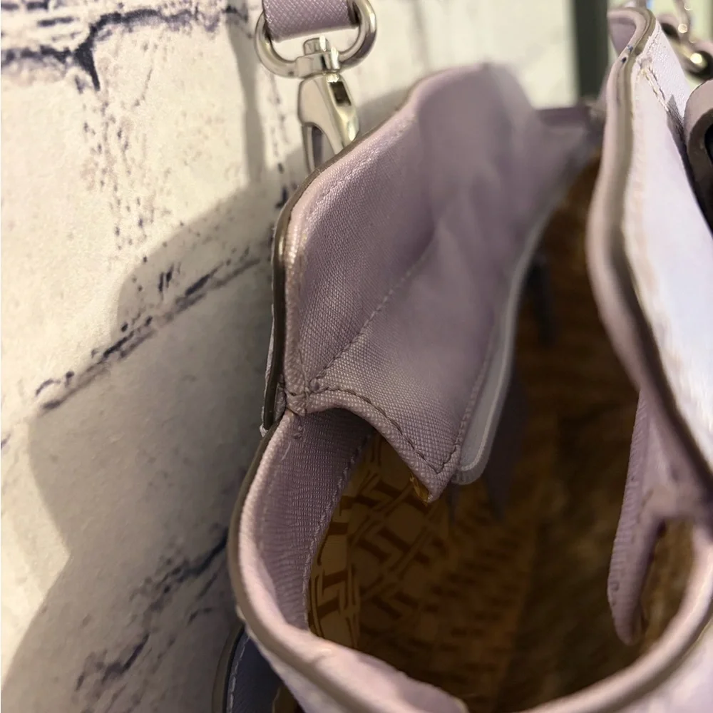 Tignanello Saffiano Leather Purple Purse - Picture 11 of 11